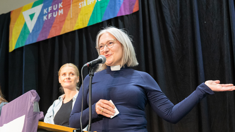 Anne Berit ved talerstolen